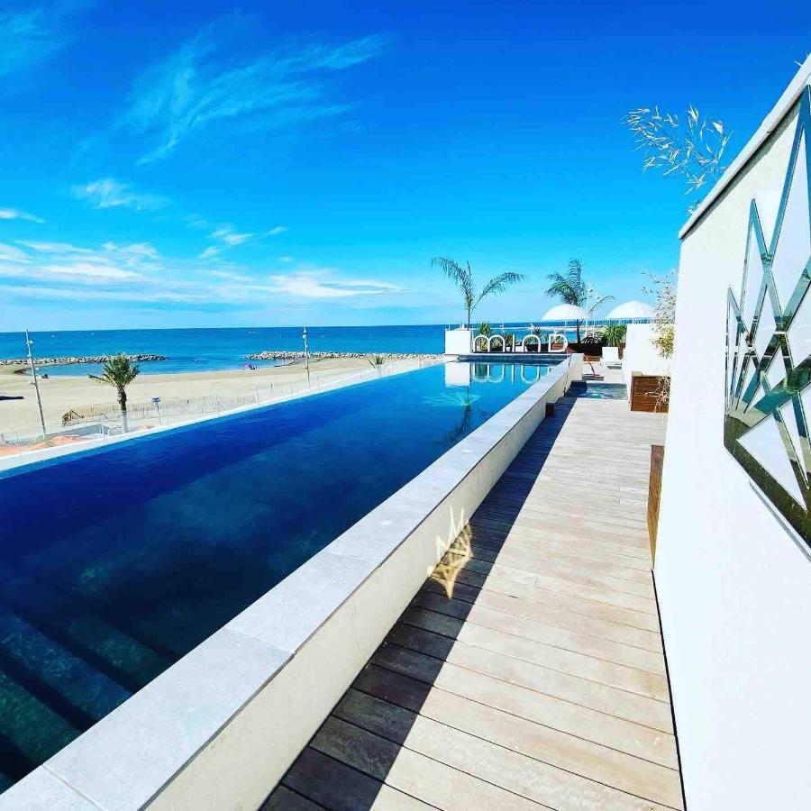 Le Majestic Residence Le Mind Vue Mer Exceptionnelle Grande Terrasse Privee Piscine Partagee Sur Le Toit Hyper Centre La Grande-Motte Kültér fotó
